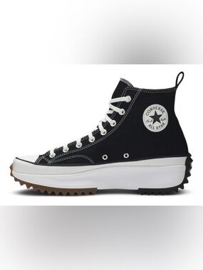 Converse High Top Platform Sneaker - Black & White